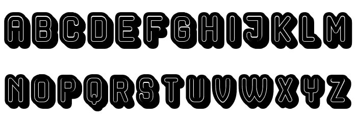 Hocus Pocus Filled Regular Font LOWERCASE