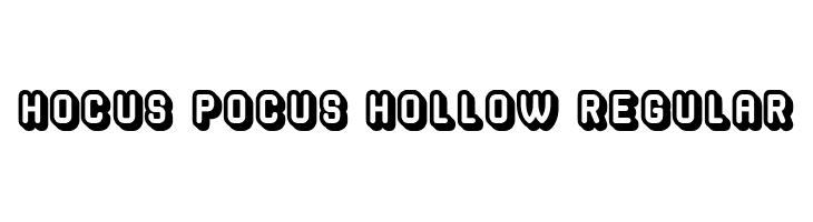 Hocus Pocus Hollow Regular  नि: शुल्क फ़ॉन्ट्स डाउनलोड