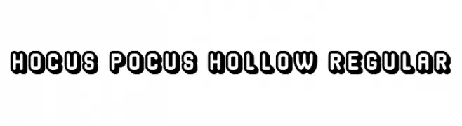 Hocus Pocus Hollow Regular  Fuentes Gratis Descargar