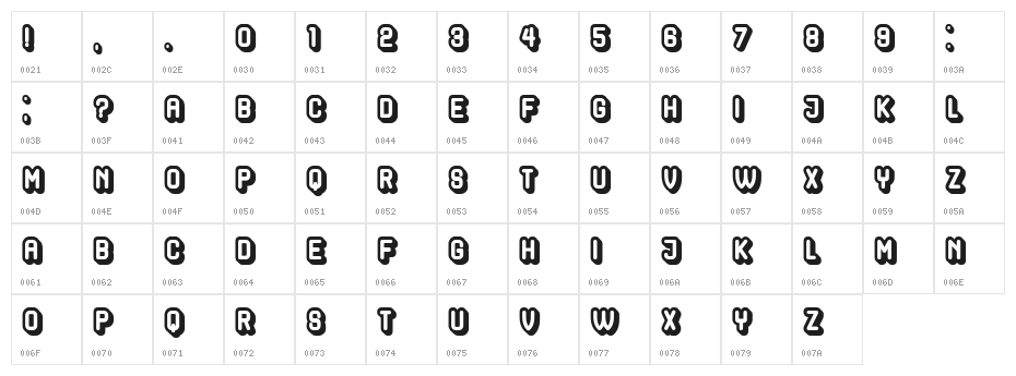 Hocus Pocus Hollow Regular Character Map