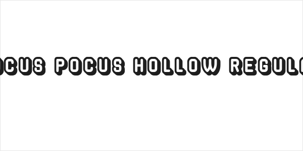 Hocus Pocus Hollow Regular Logo