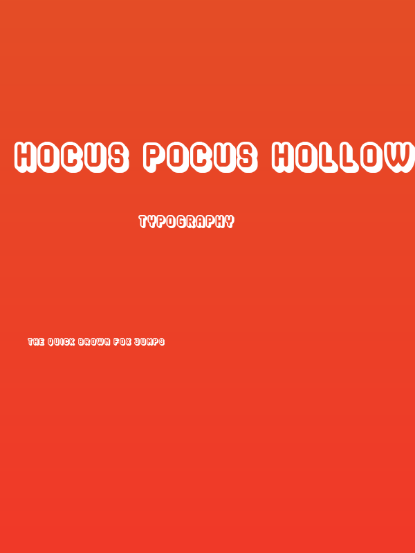 Hocus Pocus Hollow Regular Poster