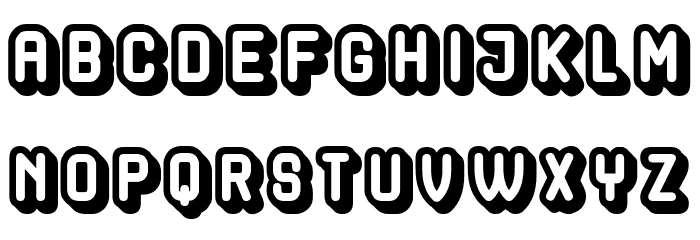Hocus Pocus Hollow Regular Font LOWERCASE