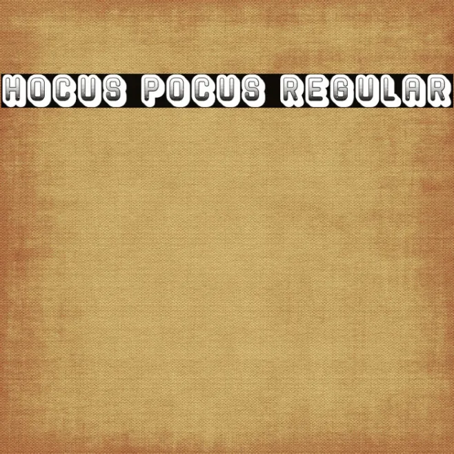 Hocus Pocus Regular Example 1
