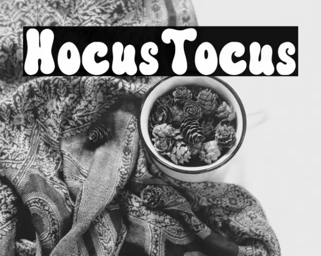 HocusTocus Font examples