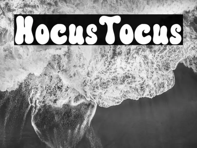 HocusTocus Font examples