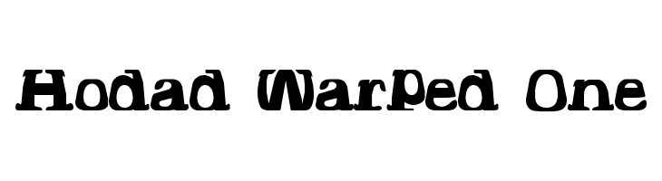 Hodad Warped One Font