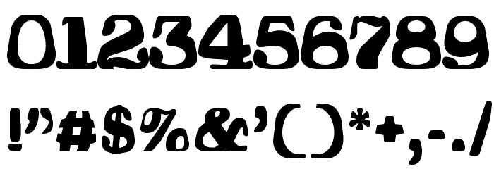 Hodad Warped One Font OTHER CHARS