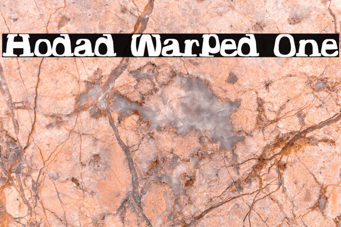 Hodad Warped One Font examples