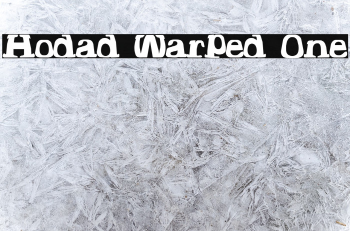Hodad Warped One Font examples