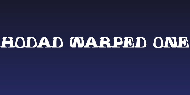 Hodad Warped One Social Header