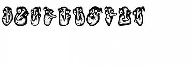 Hoder Regular Caratteri MINUSCOLO