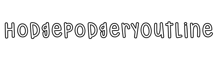 HodgepodgeryOutline لخطوط تنزيل