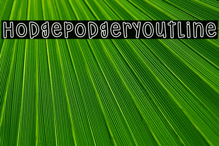 HodgepodgeryOutline لخطوط تنزيل examples
