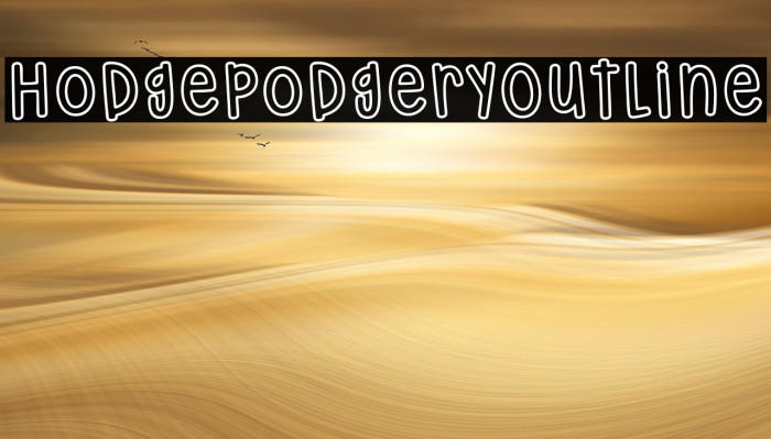 HodgepodgeryOutline لخطوط تنزيل examples
