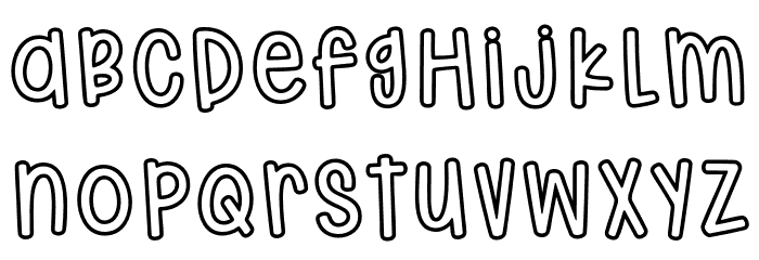 HodgepodgeryOutline لخطوط تنزيل صغيرة