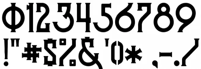 Hodor Regular Font OTHER CHARS