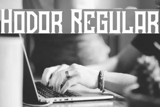 Hodor Regular Font examples