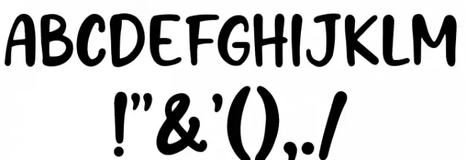 Hoecake DEMO Font OTHER CHARS