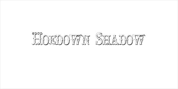 Hoedown Shadow Logo