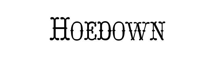 Hoedown फ़ॉन्ट