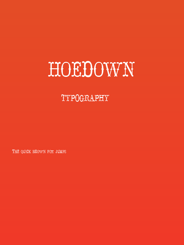 Hoedown Poster