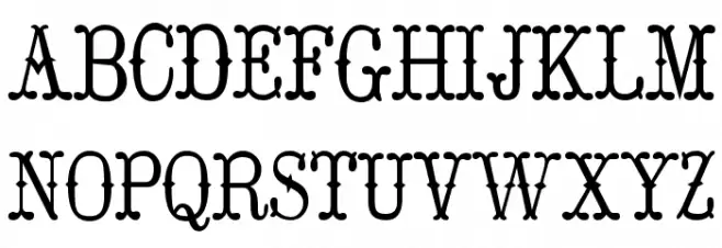 Hoedown Font Litere mici