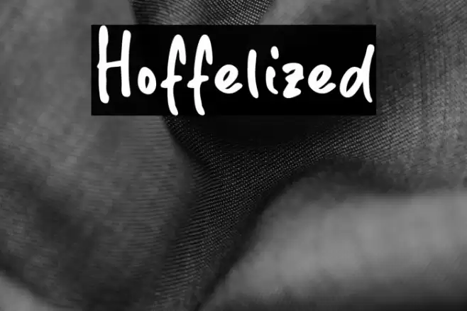 Hoffelized Font examples