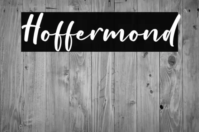Hoffermond Font examples