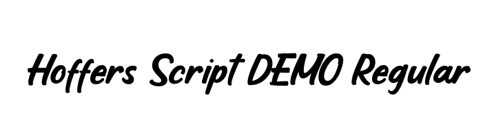 Hoffers Script DEMO Regular  les polices de caractères gratuit tlcharger