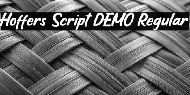 Hoffers Script DEMO Regular Font examples