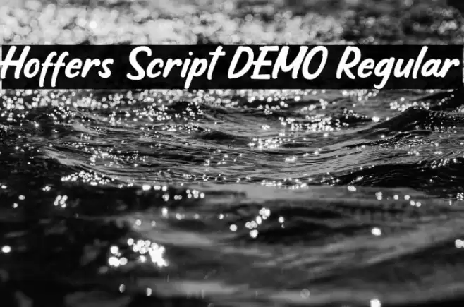 Hoffers Script DEMO Regular Font examples