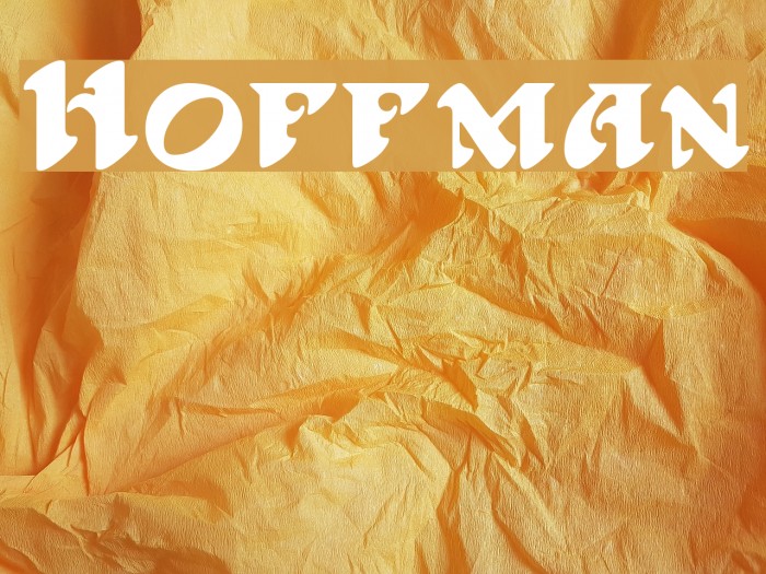 Hoffman Font examples