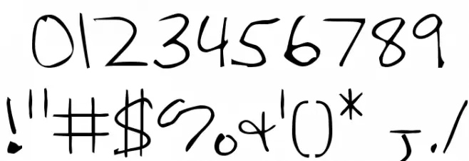 Hoffmanhand Font OTHER CHARS