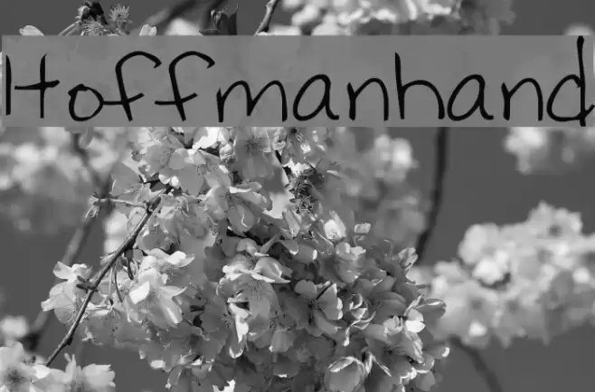 Hoffmanhand Font examples