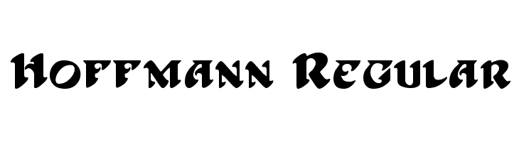 Hoffmann Regular Font