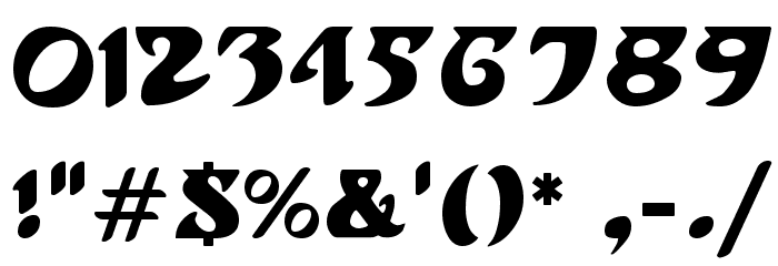 Hoffmann Regular Font OTHER CHARS