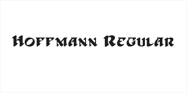 Hoffmann Regular Logo