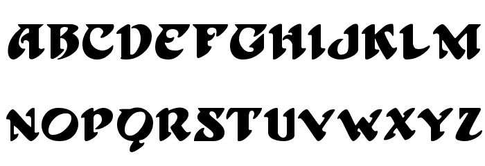 Hoffmann Regular Font LOWERCASE