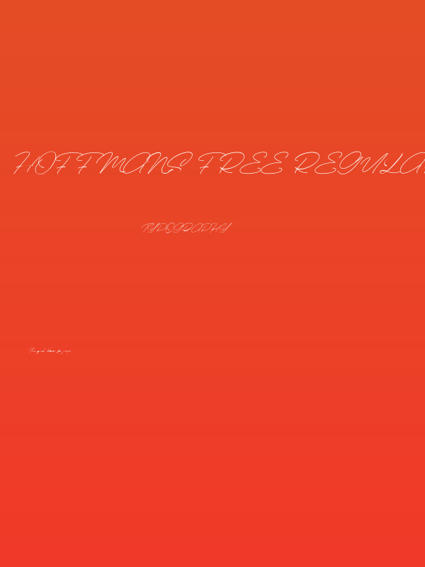 Hoffmans Free Regular Poster