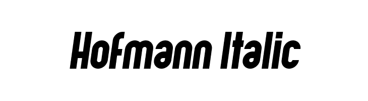 Hofmann Italic  les polices de caractères gratuit tlcharger