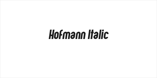 Hofmann Italic Logo