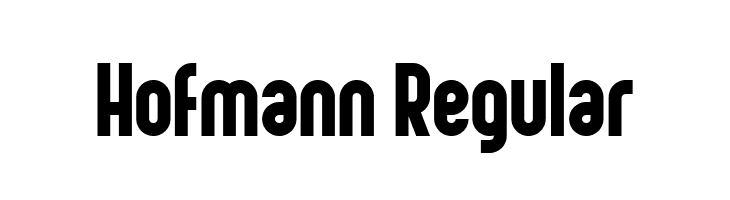Hofmann Regular  Frei Schriftart Herunterladen