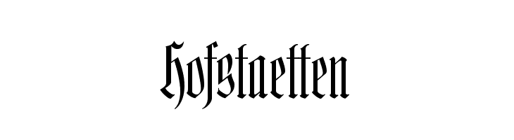 Hofstaetten Font
