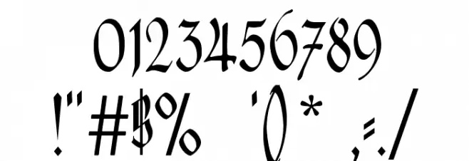 Hofstaetten Font OTHER CHARS