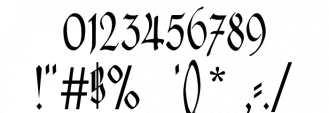 Hofstaetten Font OTHER CHARS