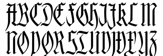 Hofstaetten Fonte MAIÚSCULAS