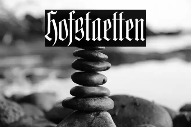 Hofstaetten Font examples