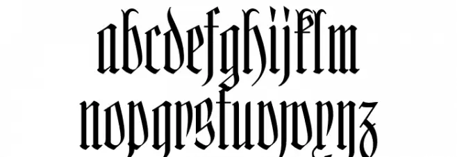 Hofstaetten Schriftart Kleinbuchstaben