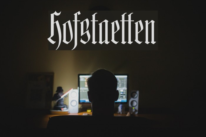 Hofstaetten Font examples